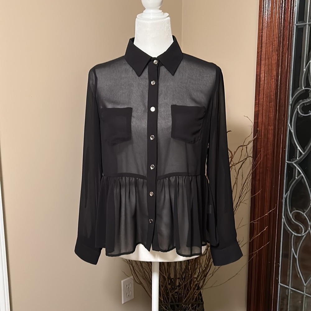 Monteau semi sheer top szS